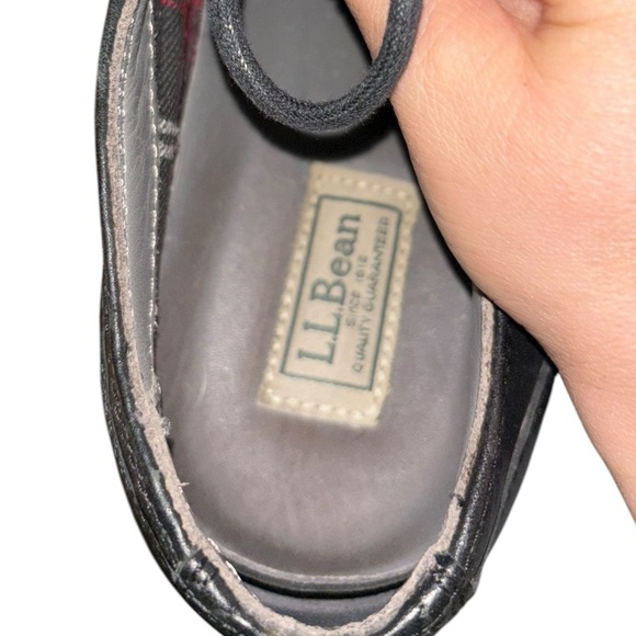 Men’s L.L. Bean Leather Oxfords with flannel lining main image 7